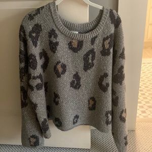 Print Grey Sweater